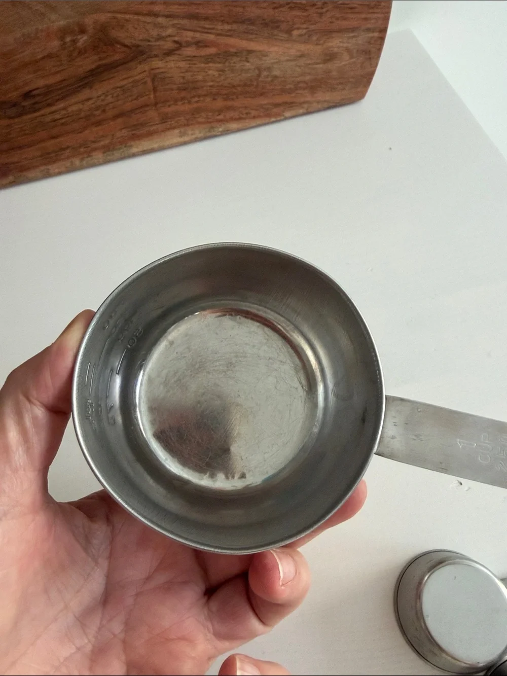 Stainless Steel Vintage Nesting Measuring Cups (3) Hong Kong
